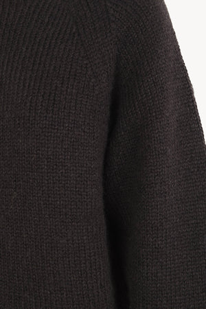 Lina, brown baby alpaca and merino wool jumper