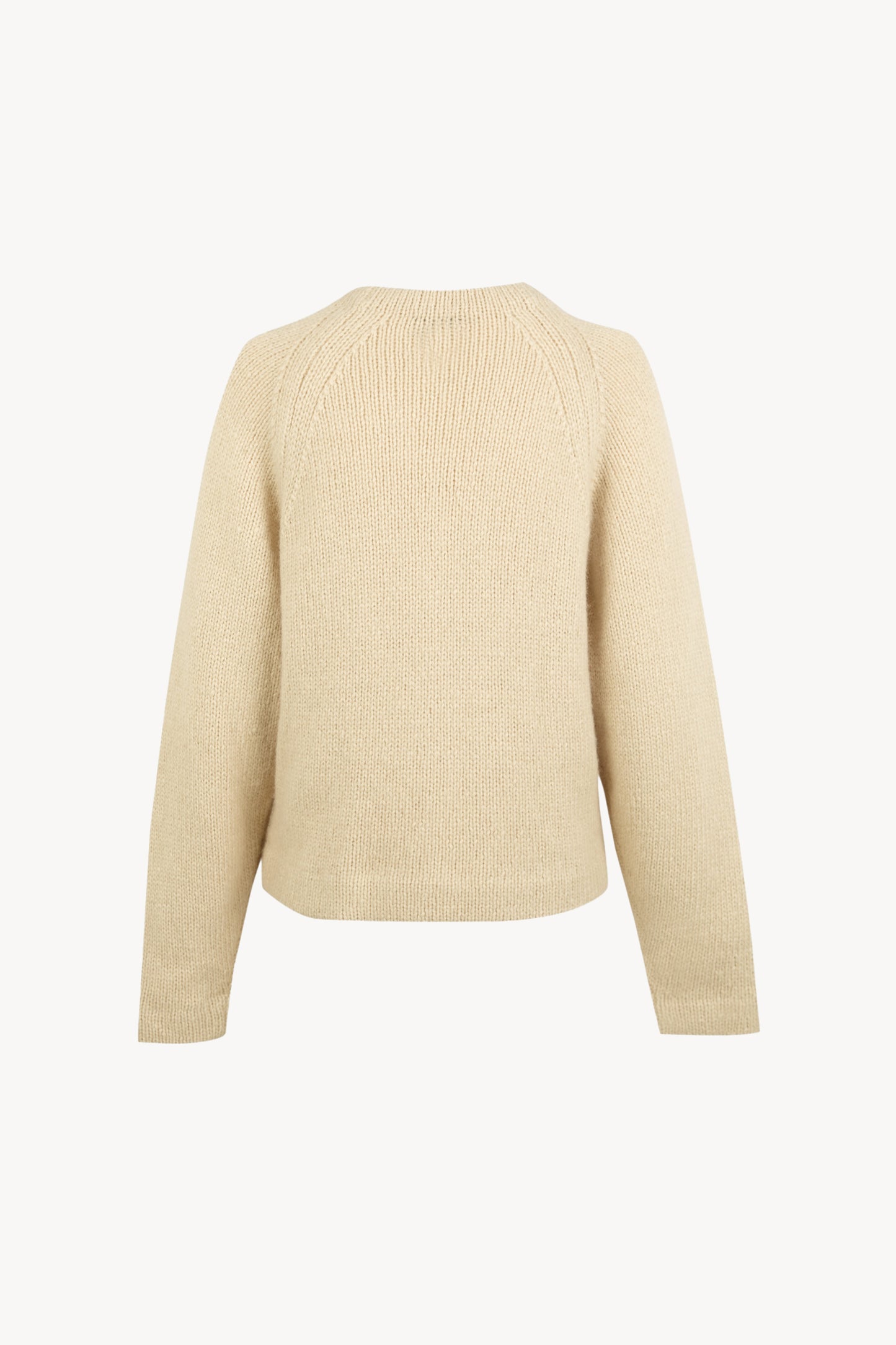 Lina, ivory baby alpaca and merino wool jumper