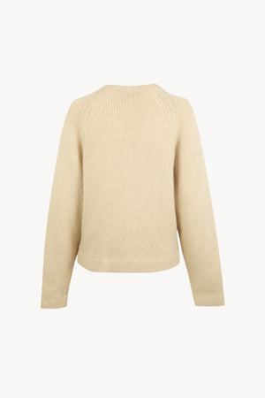 Lina, ivory baby alpaca and merino wool jumper