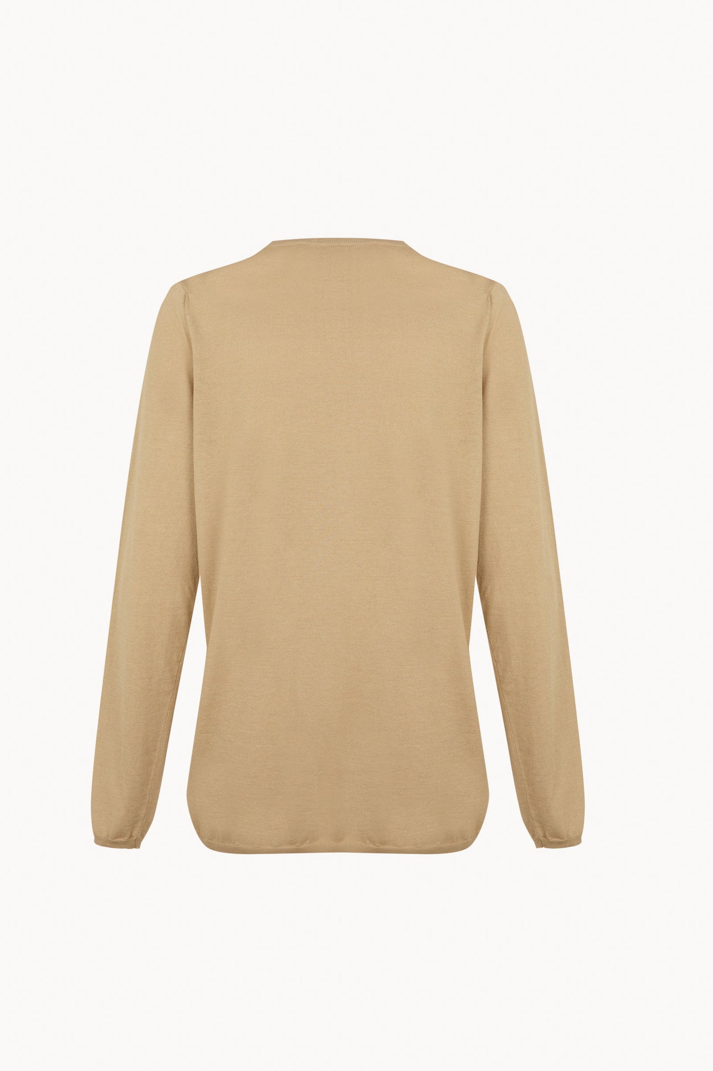 Liora, dark beige organic cotton and silk sweater