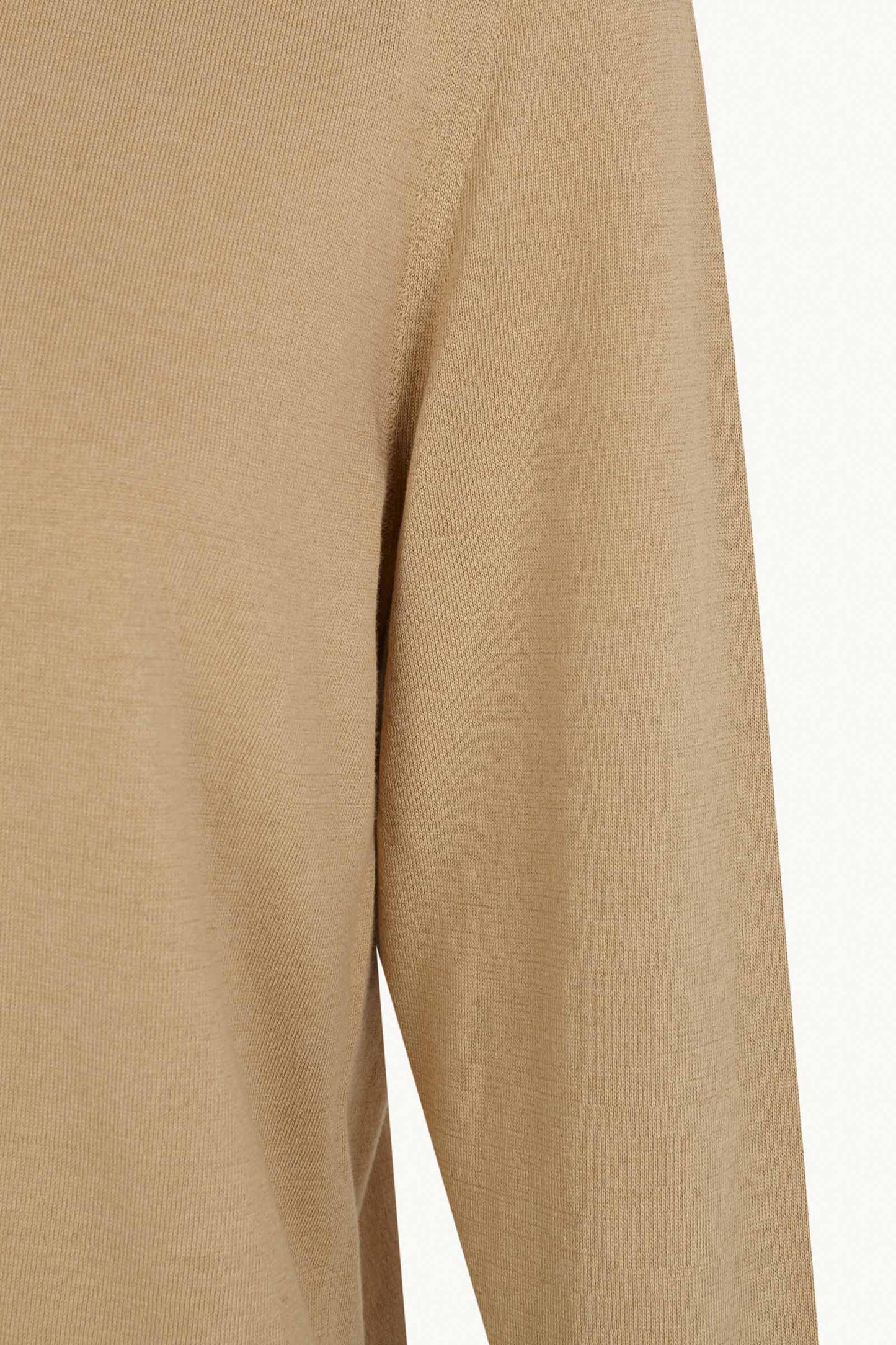 Liora, dark beige organic cotton and silk sweater