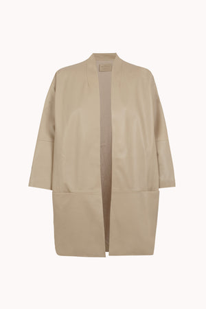 Lira, khaki fur coat