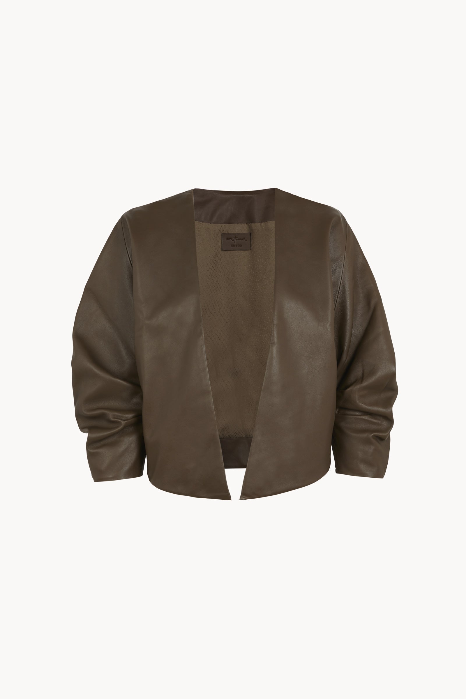 Lira leather, khaki leather jacket