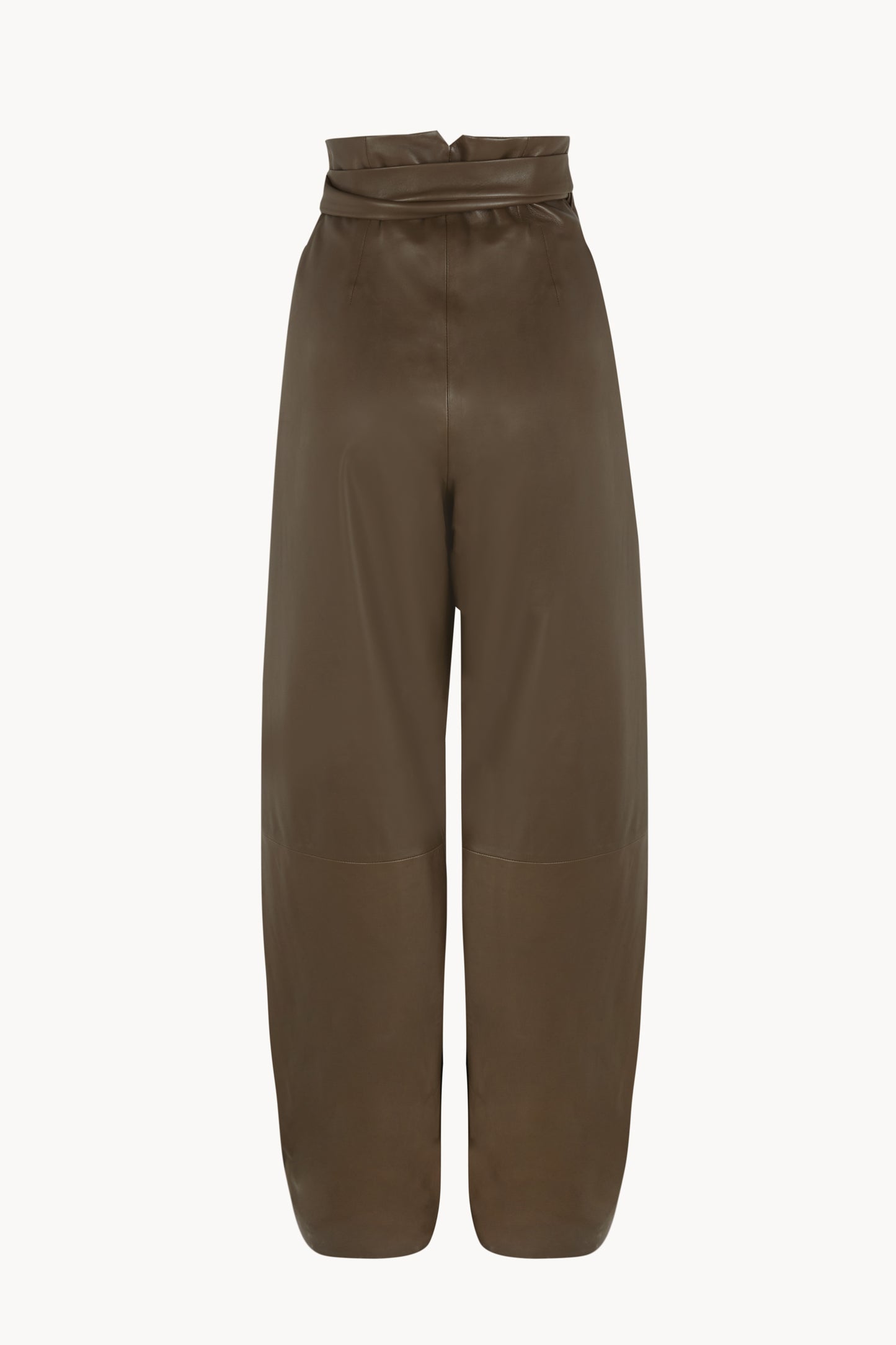 Lira leather, khaki leather trousers