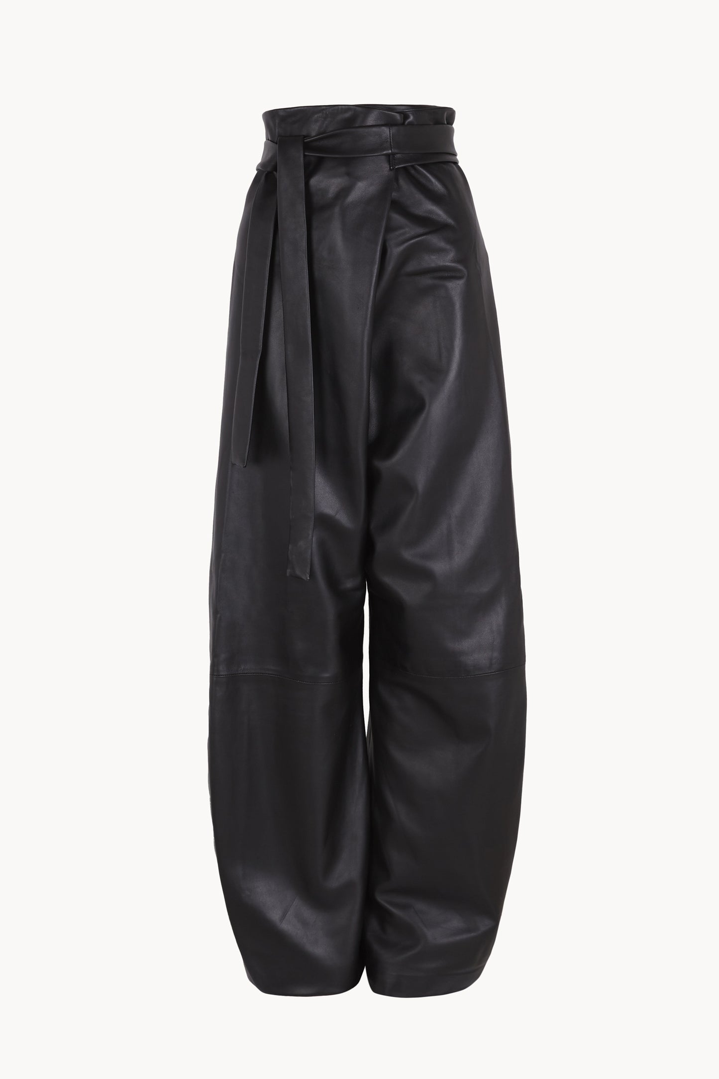 Lira leather, khaki leather trousers