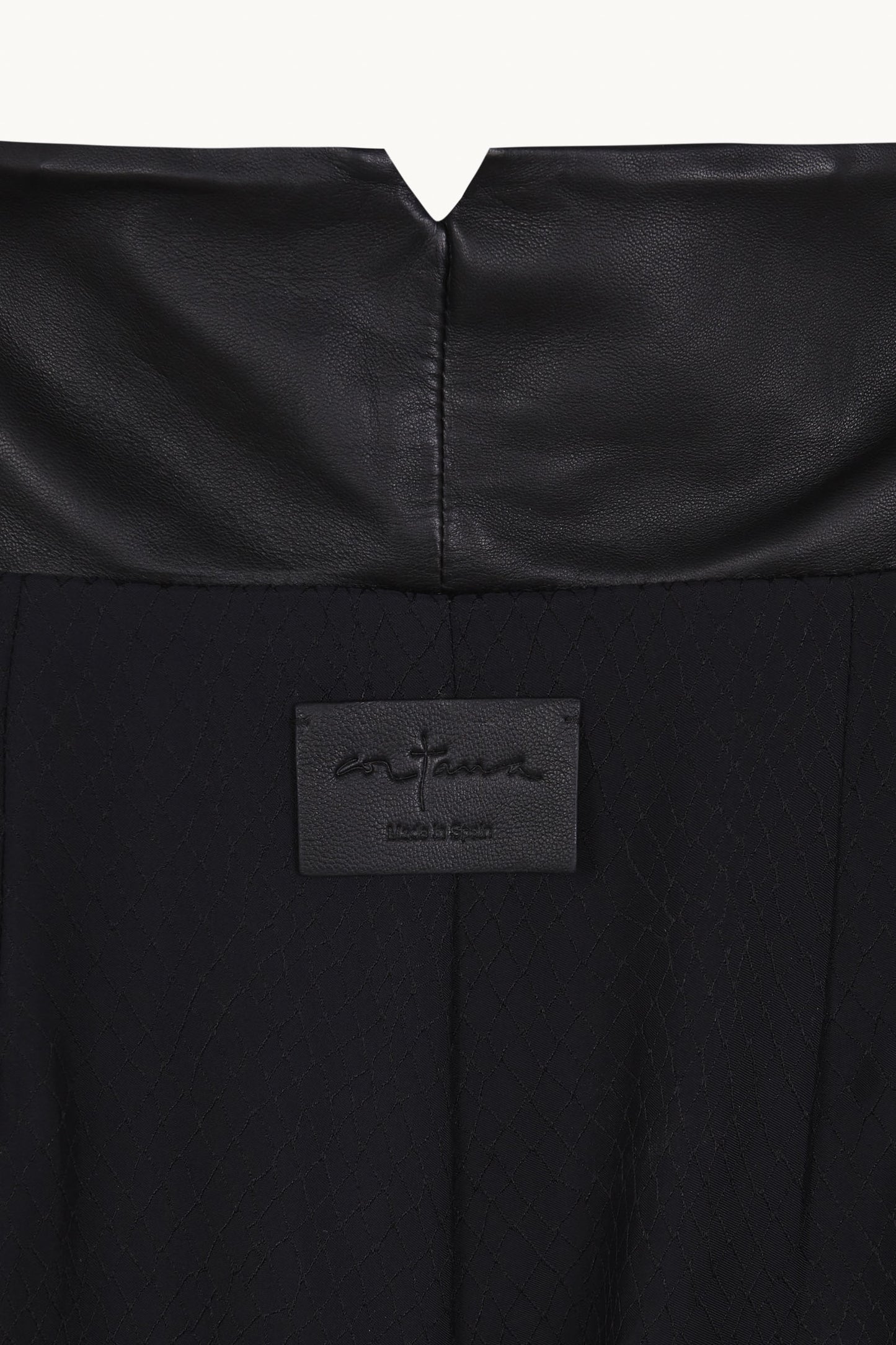 Lira leather, khaki leather trousers