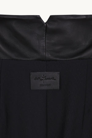 Lira leather, khaki leather trousers