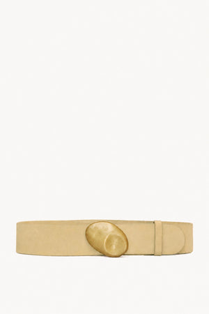 Lucia L, vanilla suede jewel belt