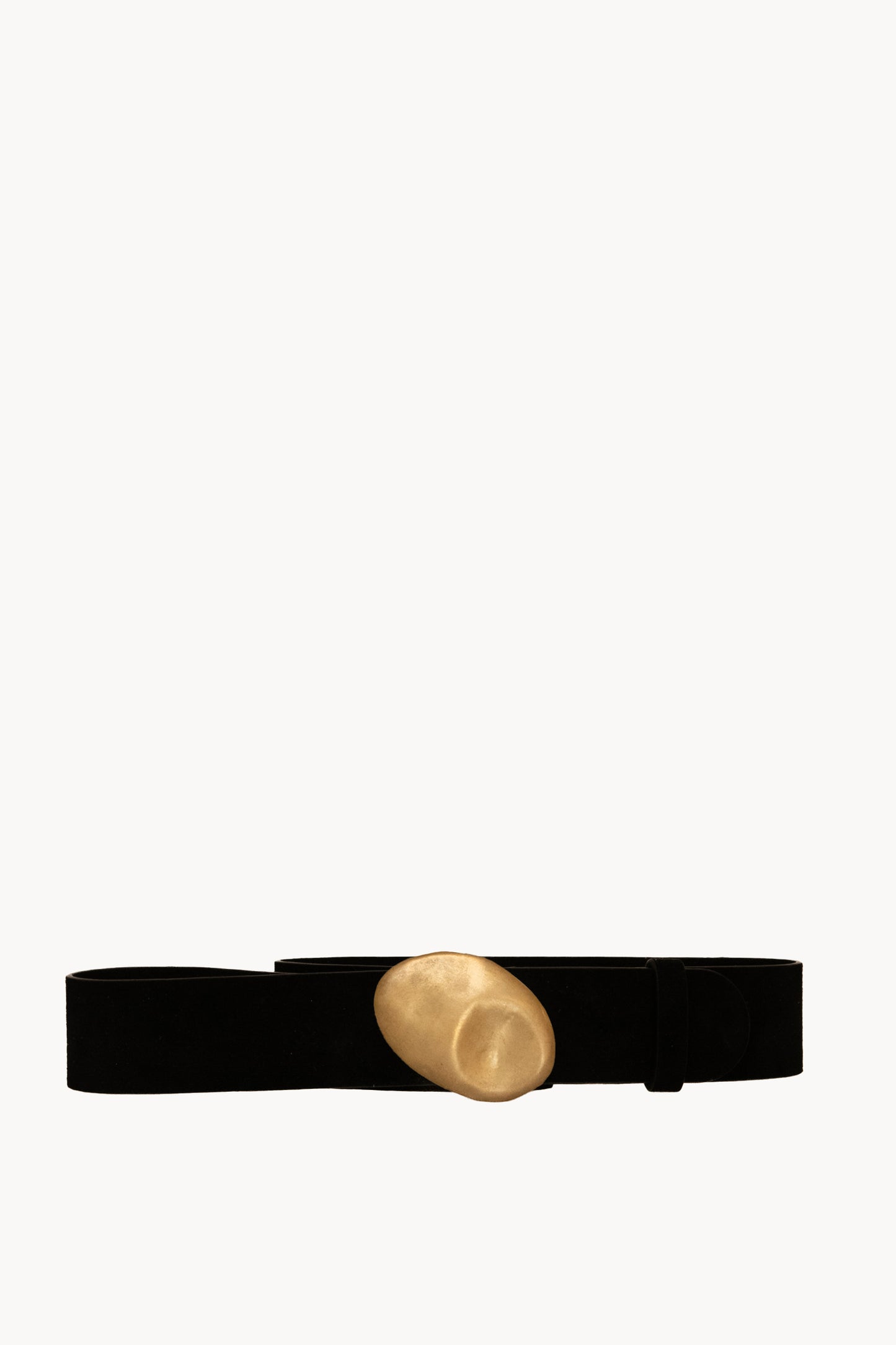 Lucia L, graphite suede jewel belt