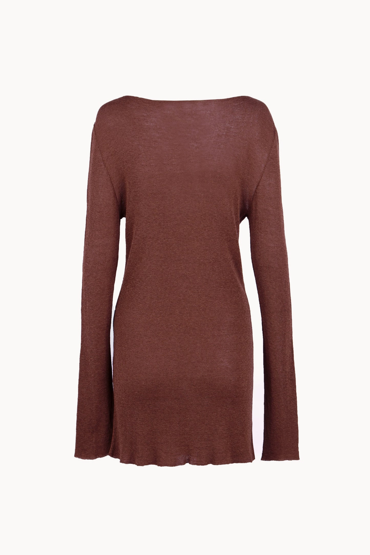 Luma, jersey largo rojo tostado