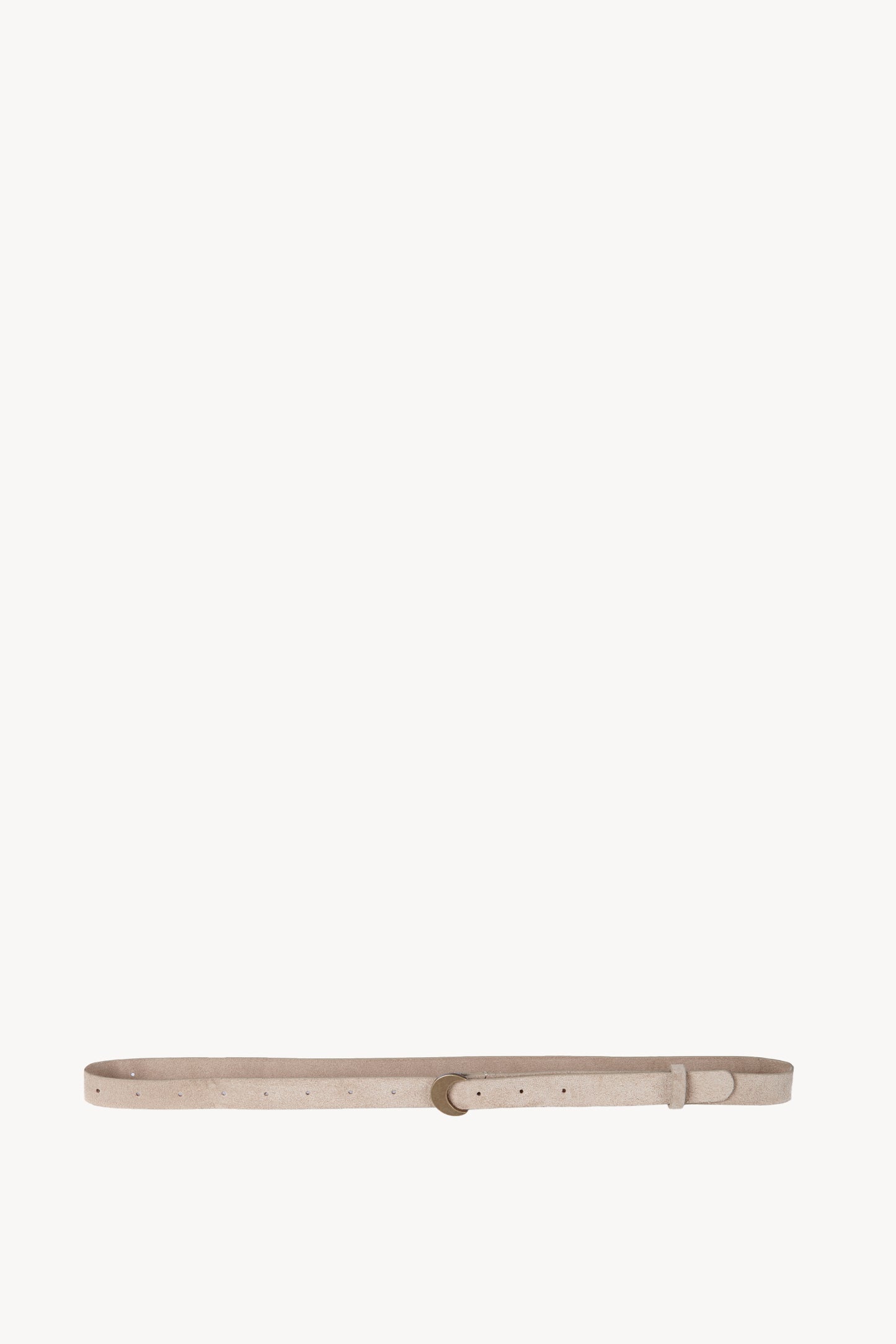 Luna, beige suede belt