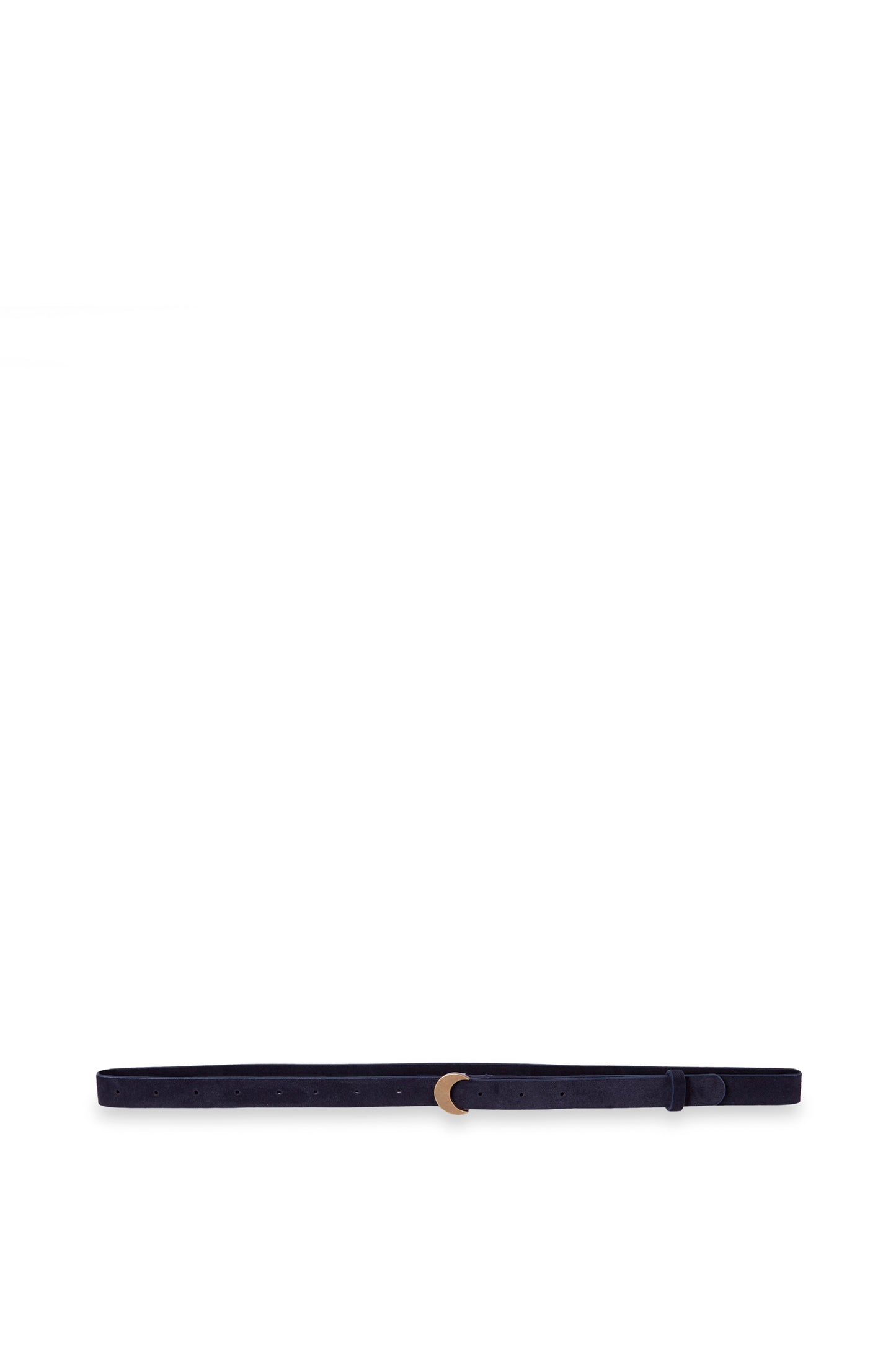 Luna, navy suede belt