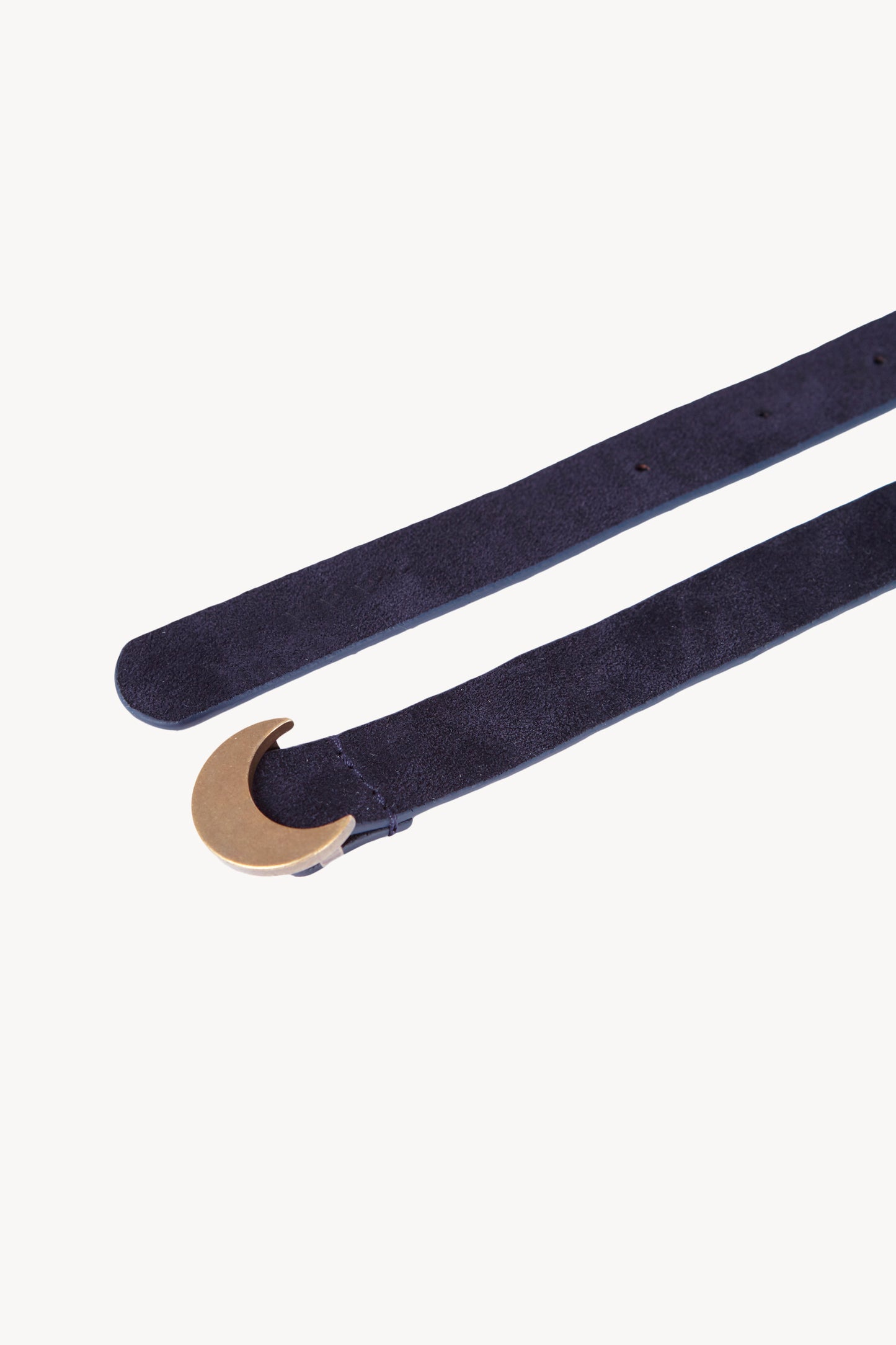 Luna, navy suede belt