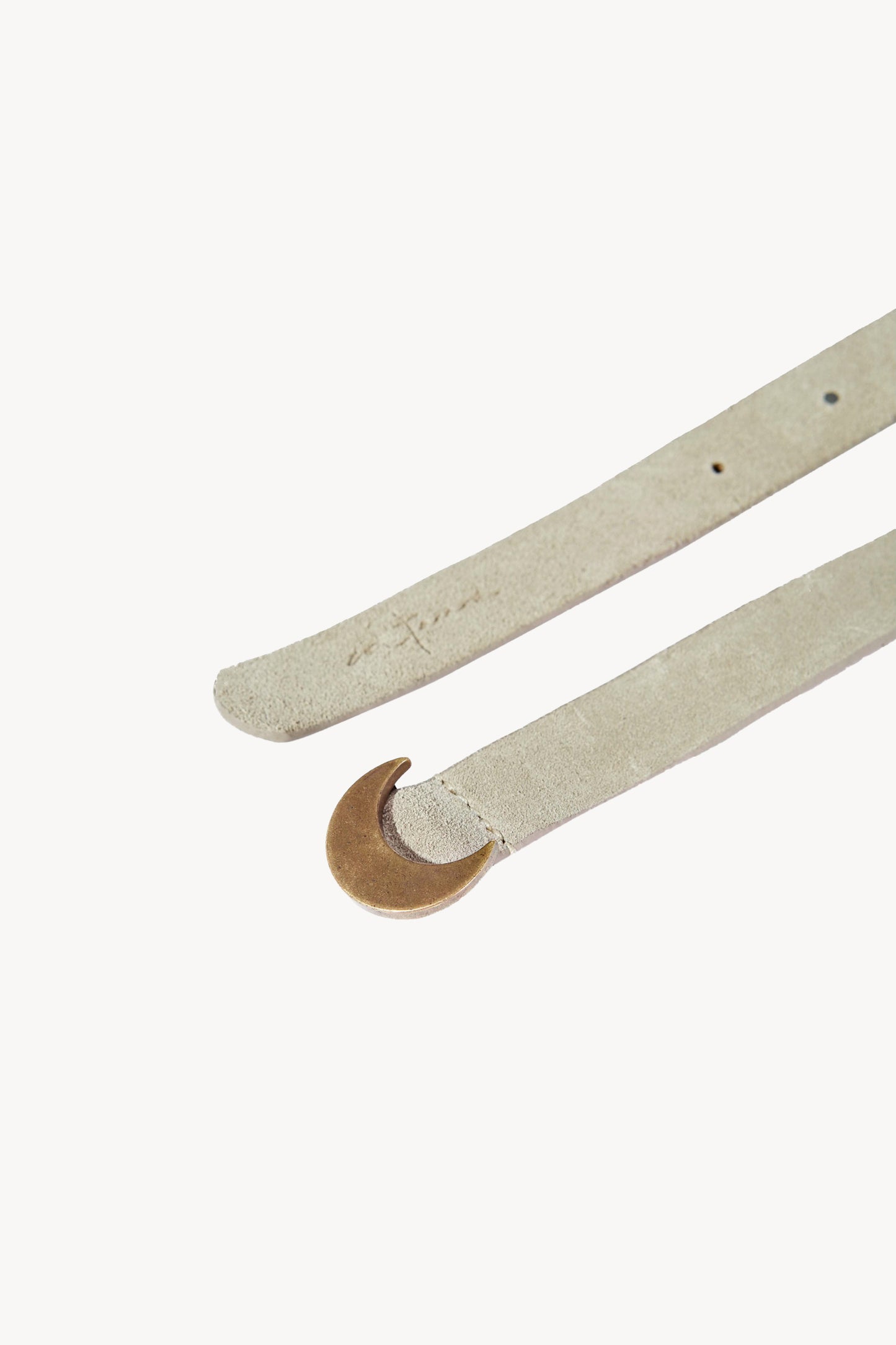 Luna, taupe suede belt