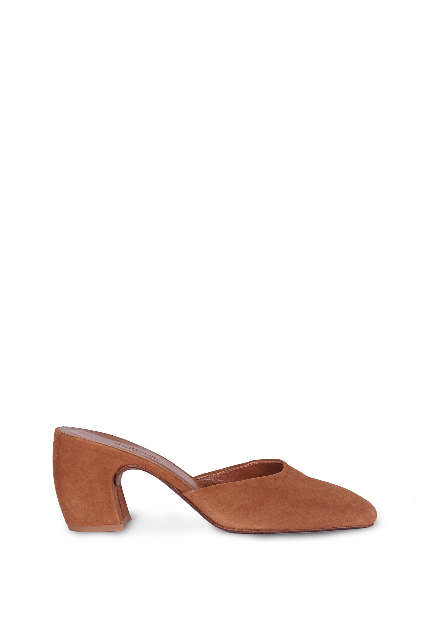 Luna, mule in brown suede