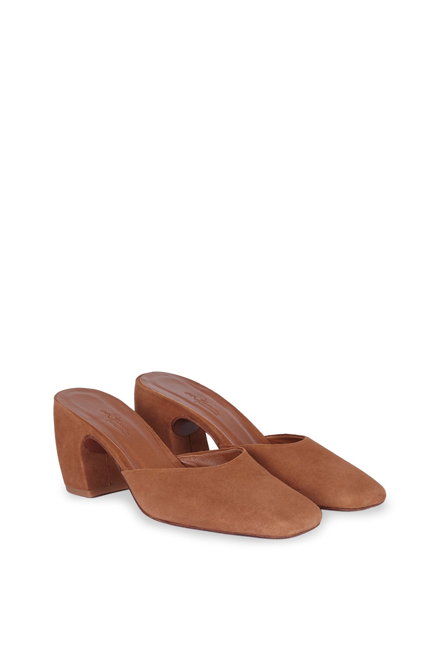 Luna, mule in brown suede