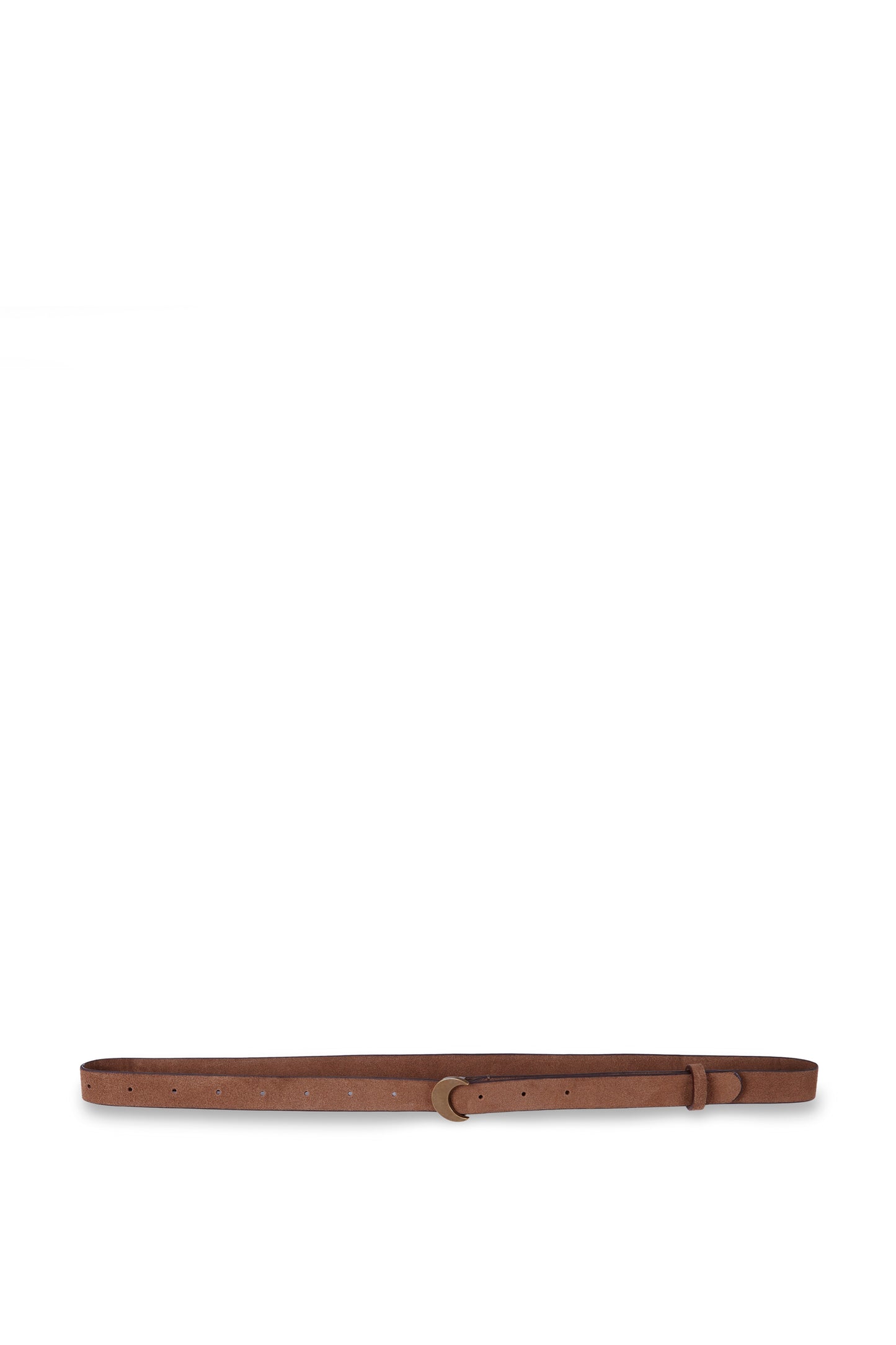 Luna, brown suede belt