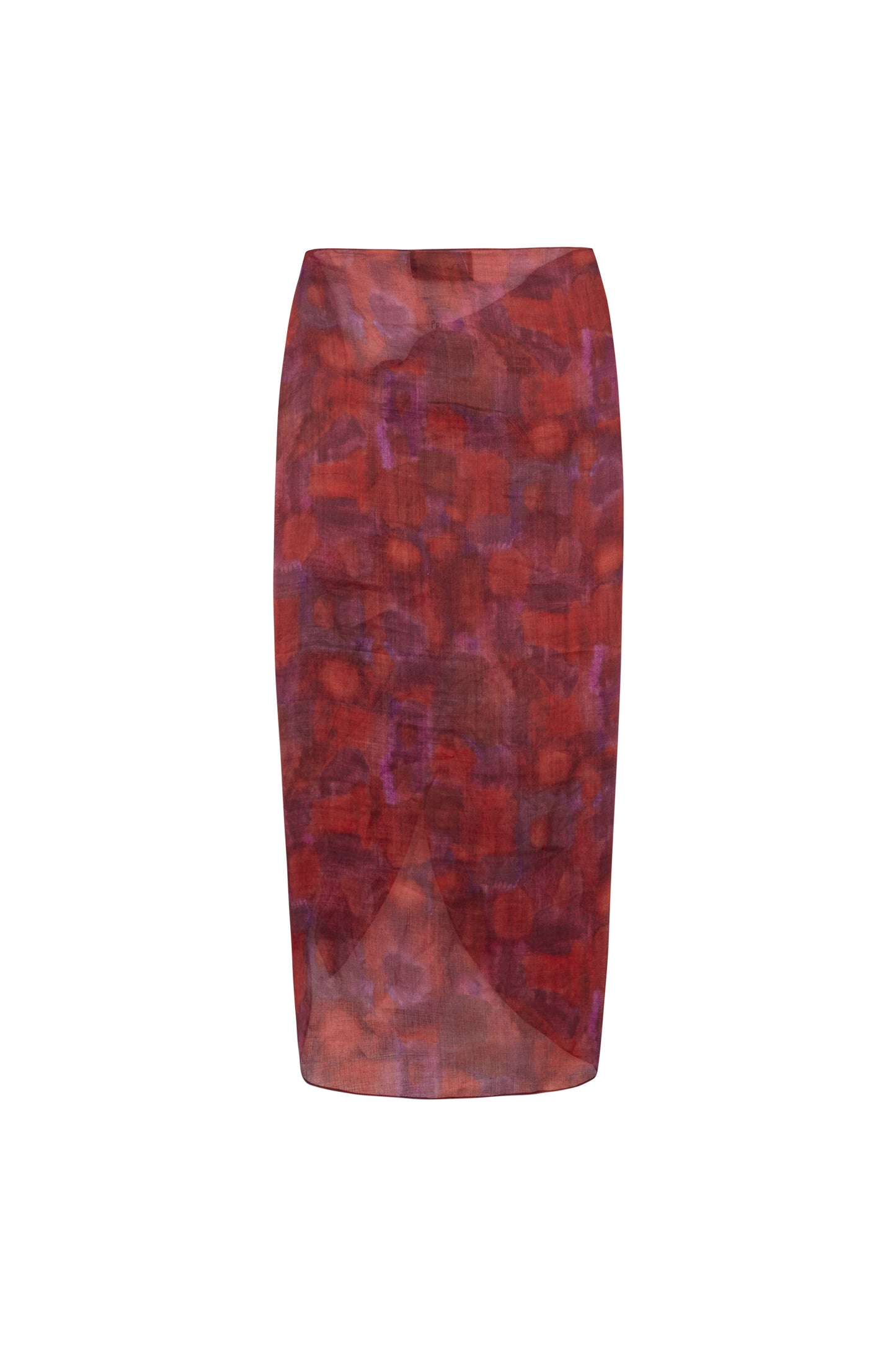 Lyn, indira print sarong skirt in ramie