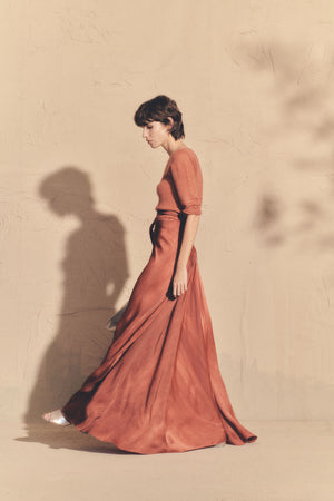 Lava, red maltinto skirt