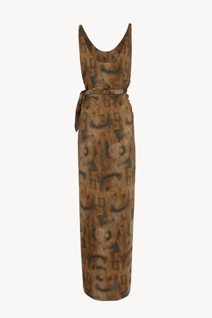Mala, vestido de seda taiyo print