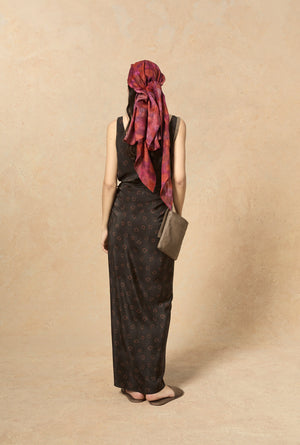 Malena, daria print silk dress