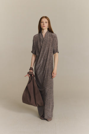 U XL, bolso de ante cacao