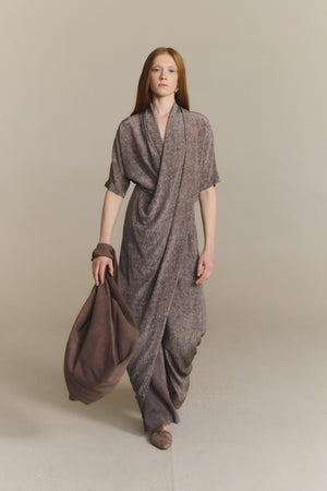 U XL, bolso de ante cacao