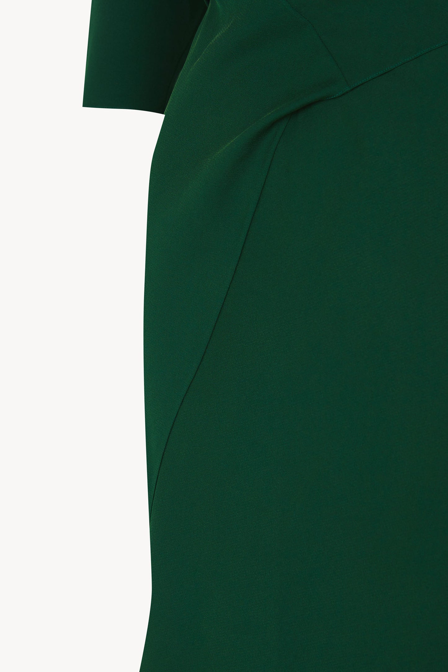 Mara, vestido largo de seda esmeralda