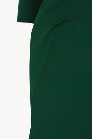 Mara, vestido largo de seda esmeralda