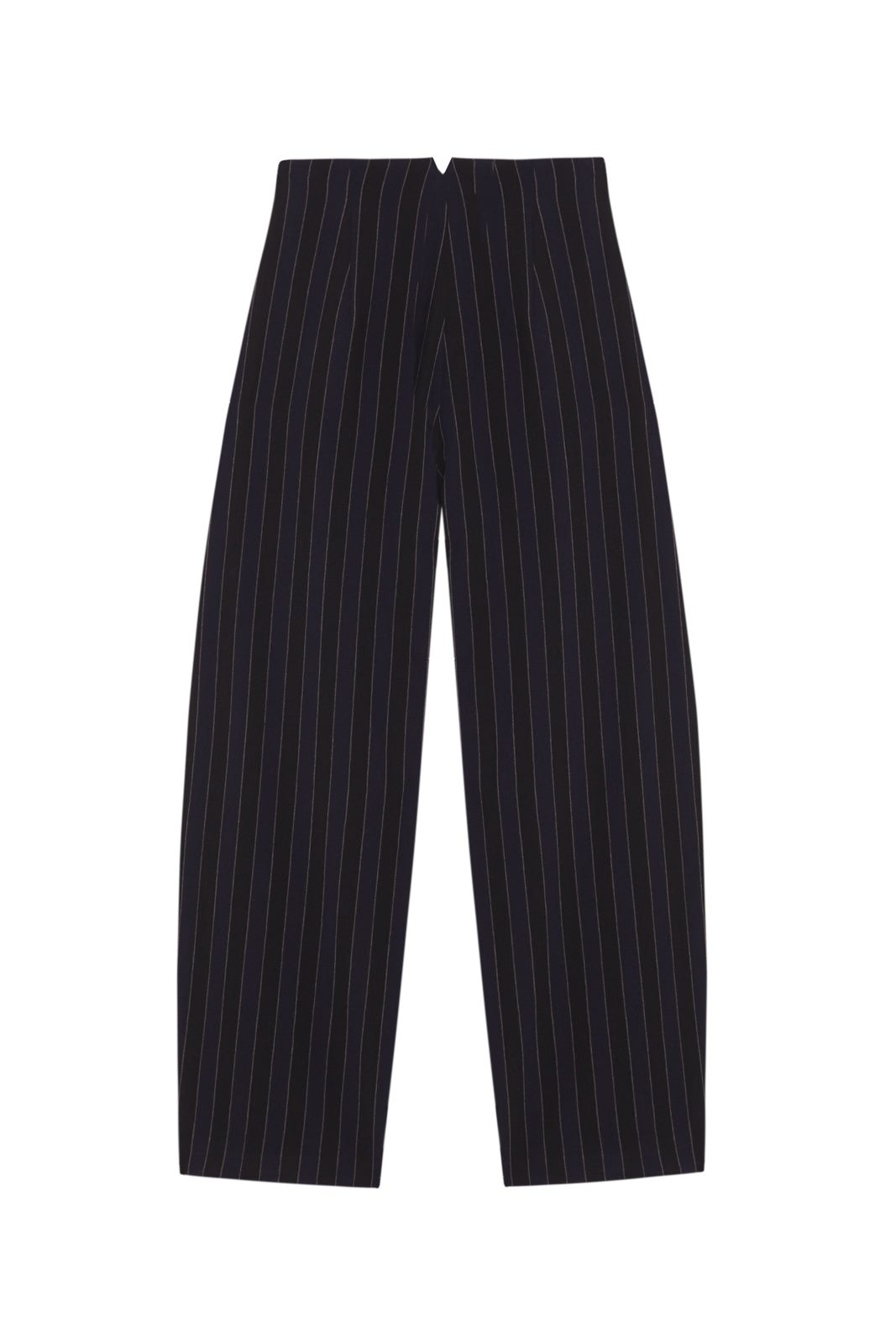 Marcel, blue striped pants in linen and wool