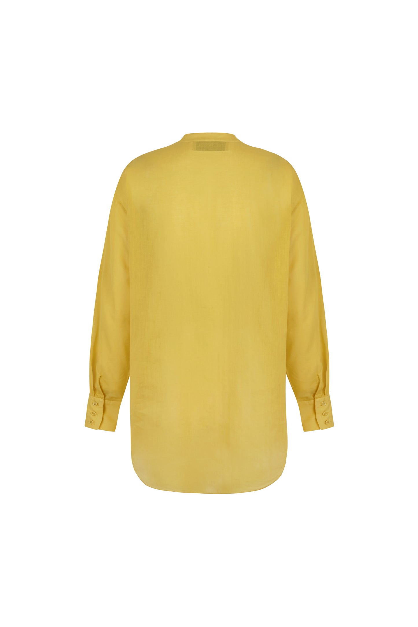 Marco, yellow cotton voile shirt