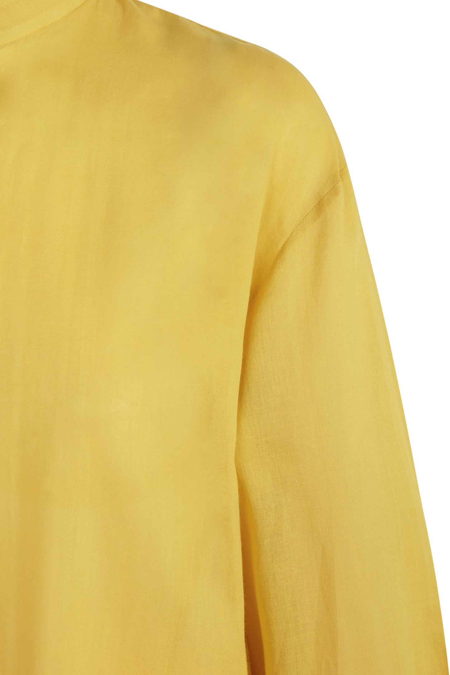 Marco, yellow cotton voile shirt