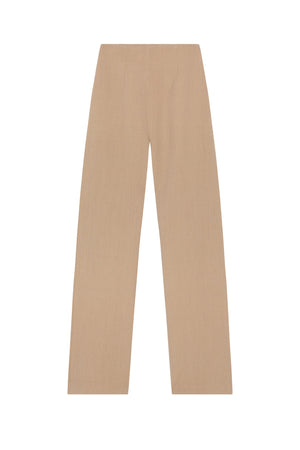 Margot, pink sand linen and wool pants
