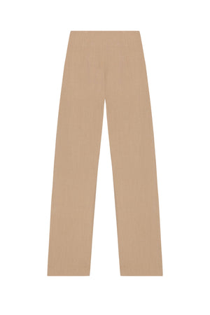 Margot, pink sand linen and wool pants