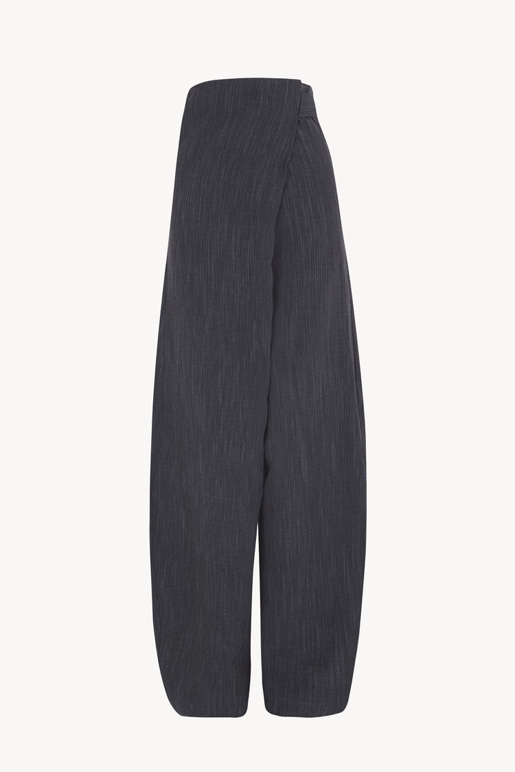 Marina, dark denim wrap pants