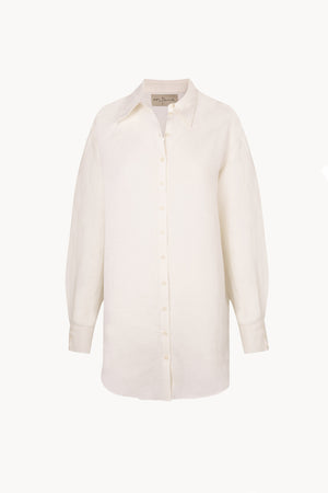 Marlo, ecru linen shirt