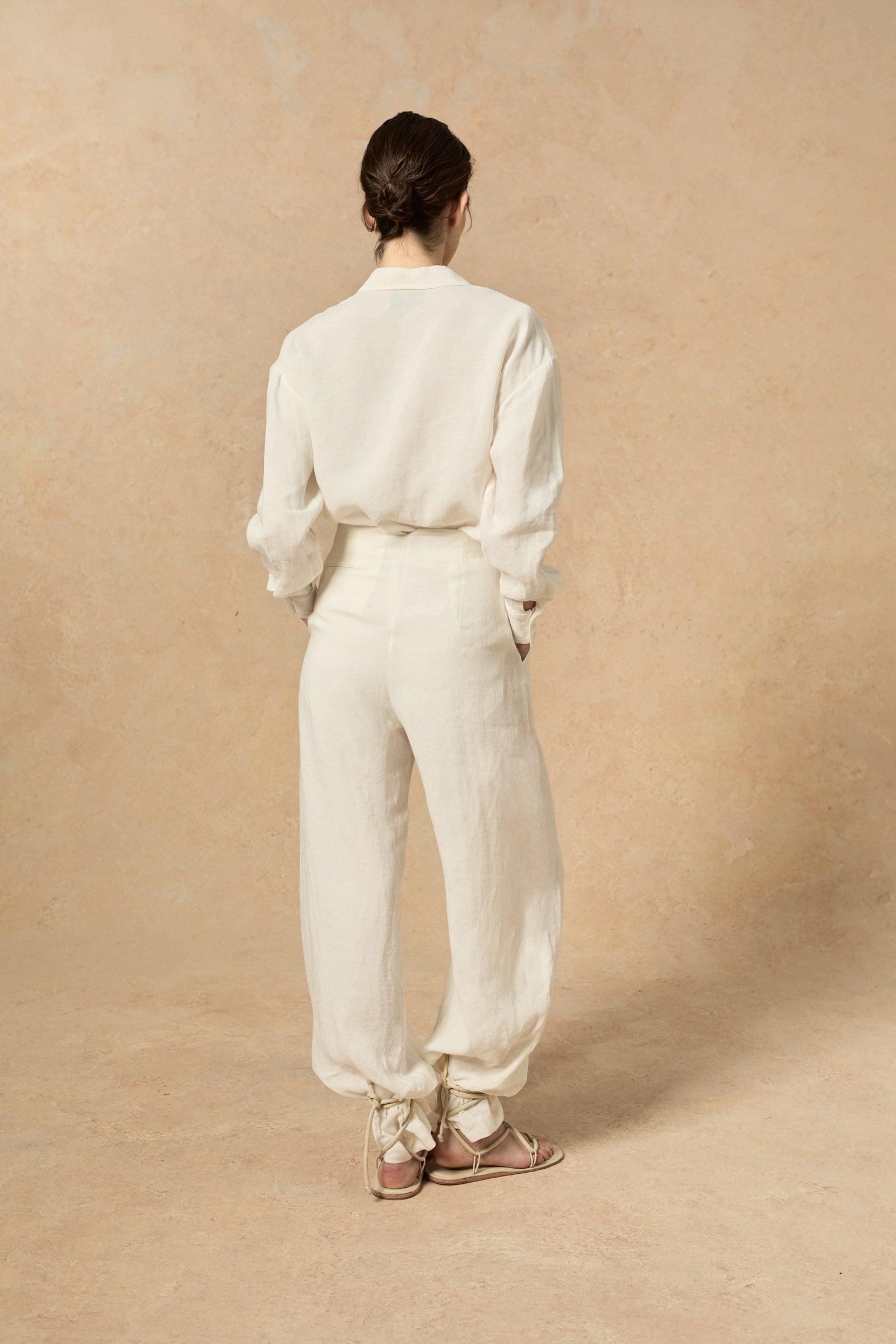 Cortana - Marlo, ecru linen pants