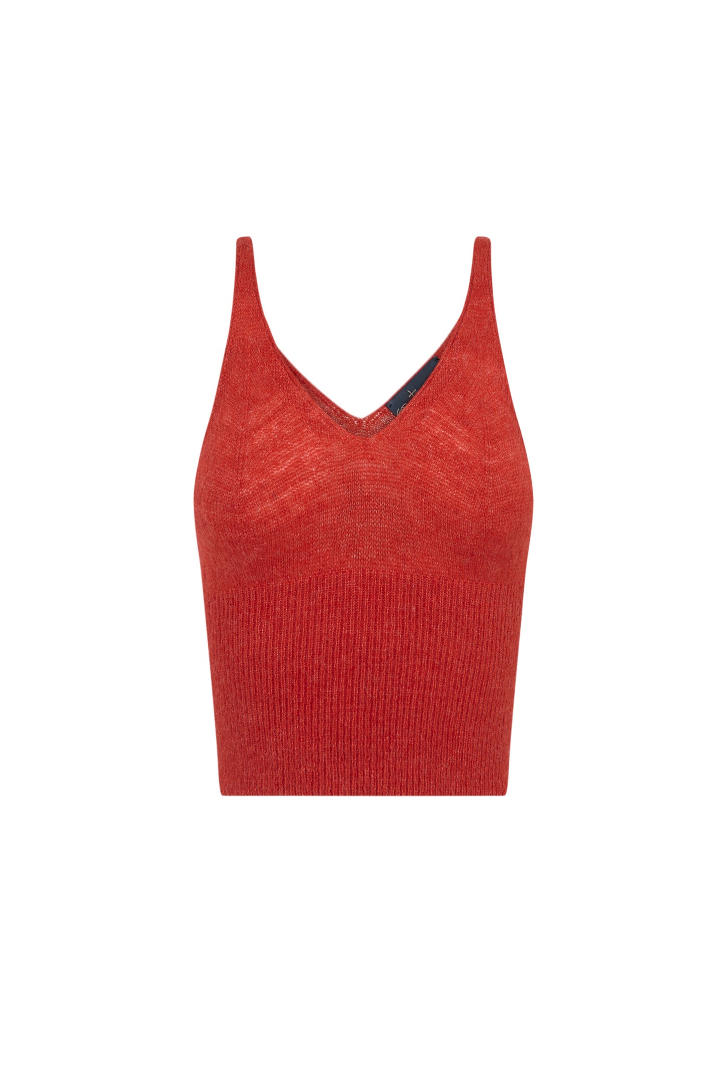 Marlon, red top in baby alpaca and merino wool