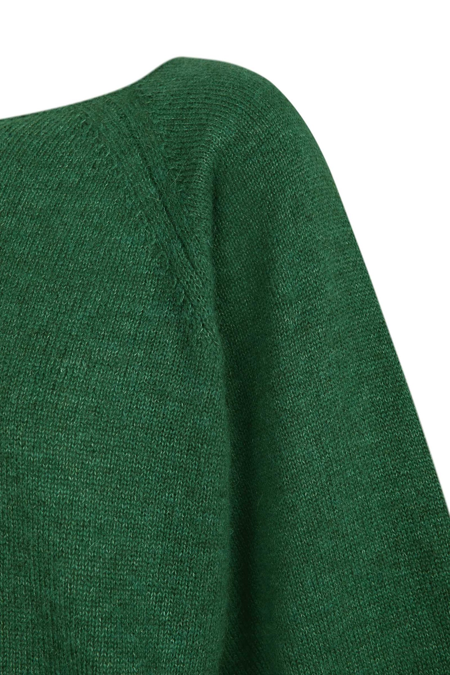 Marlon, jersey en baby alpaca y lana merino verde