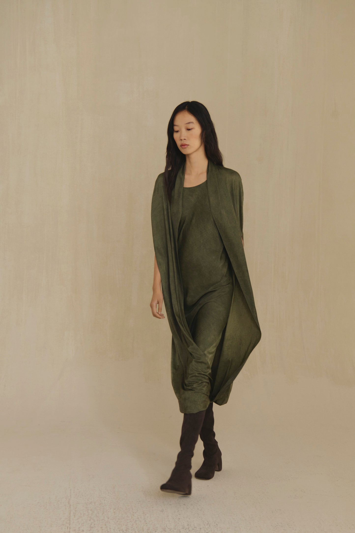 Mars, vestido midi perla maltinto