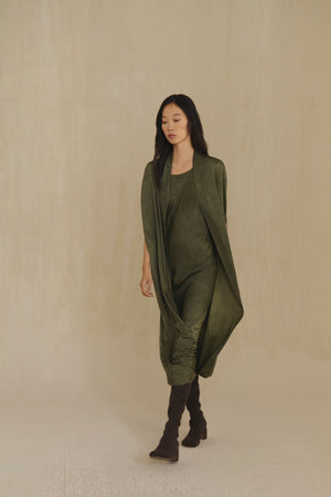 Mars, vestido midi perla maltinto