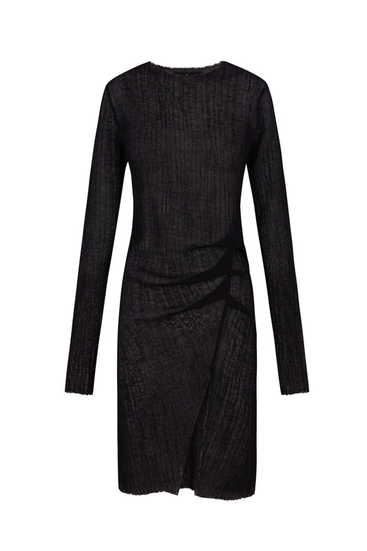 Maryam, black virgin wool dress