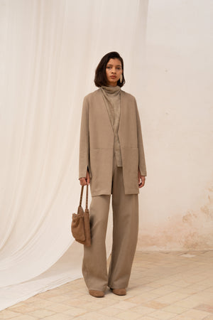 Mas, mink linen jacket