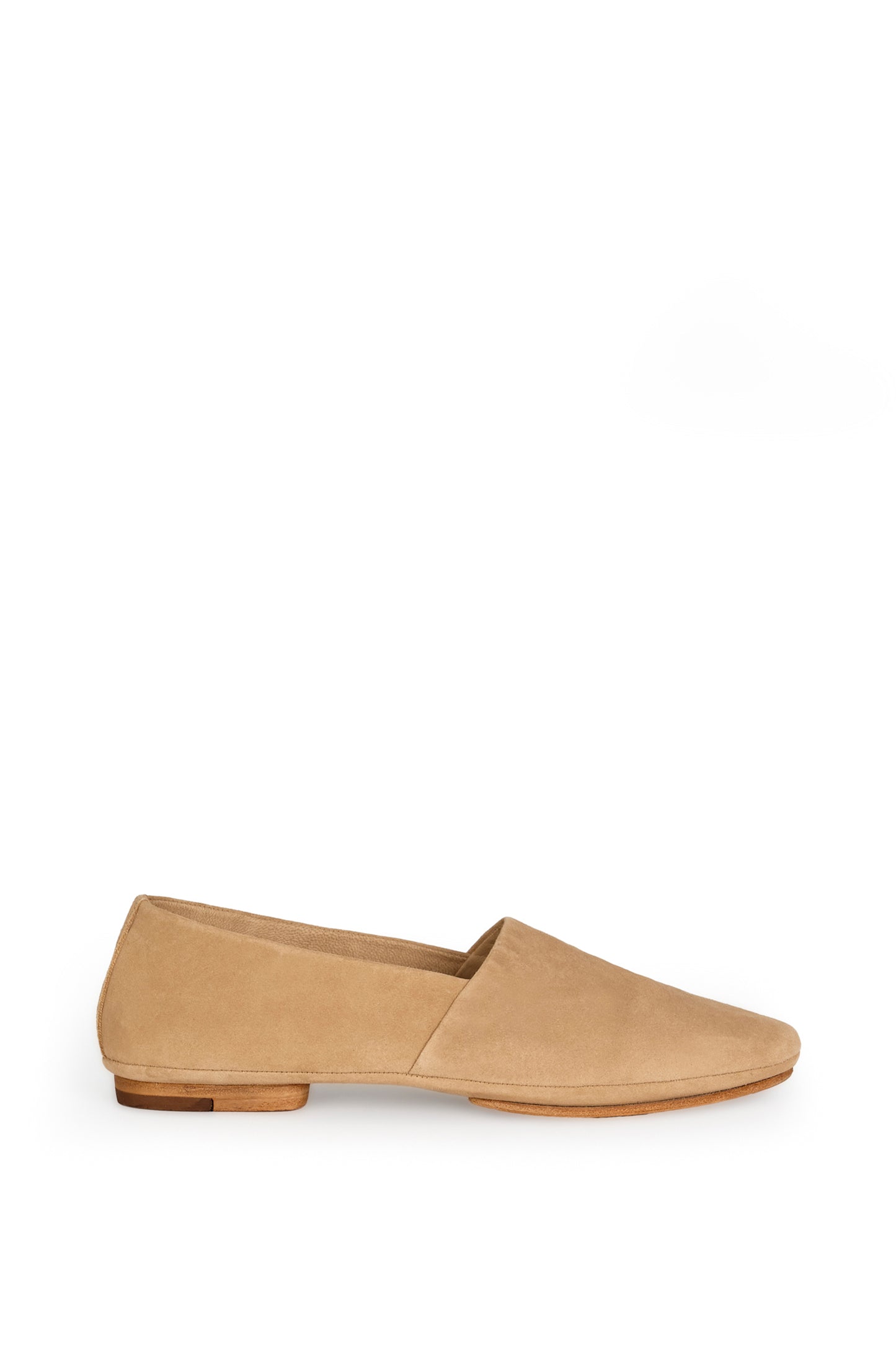 Mat, men's suede slipper camel