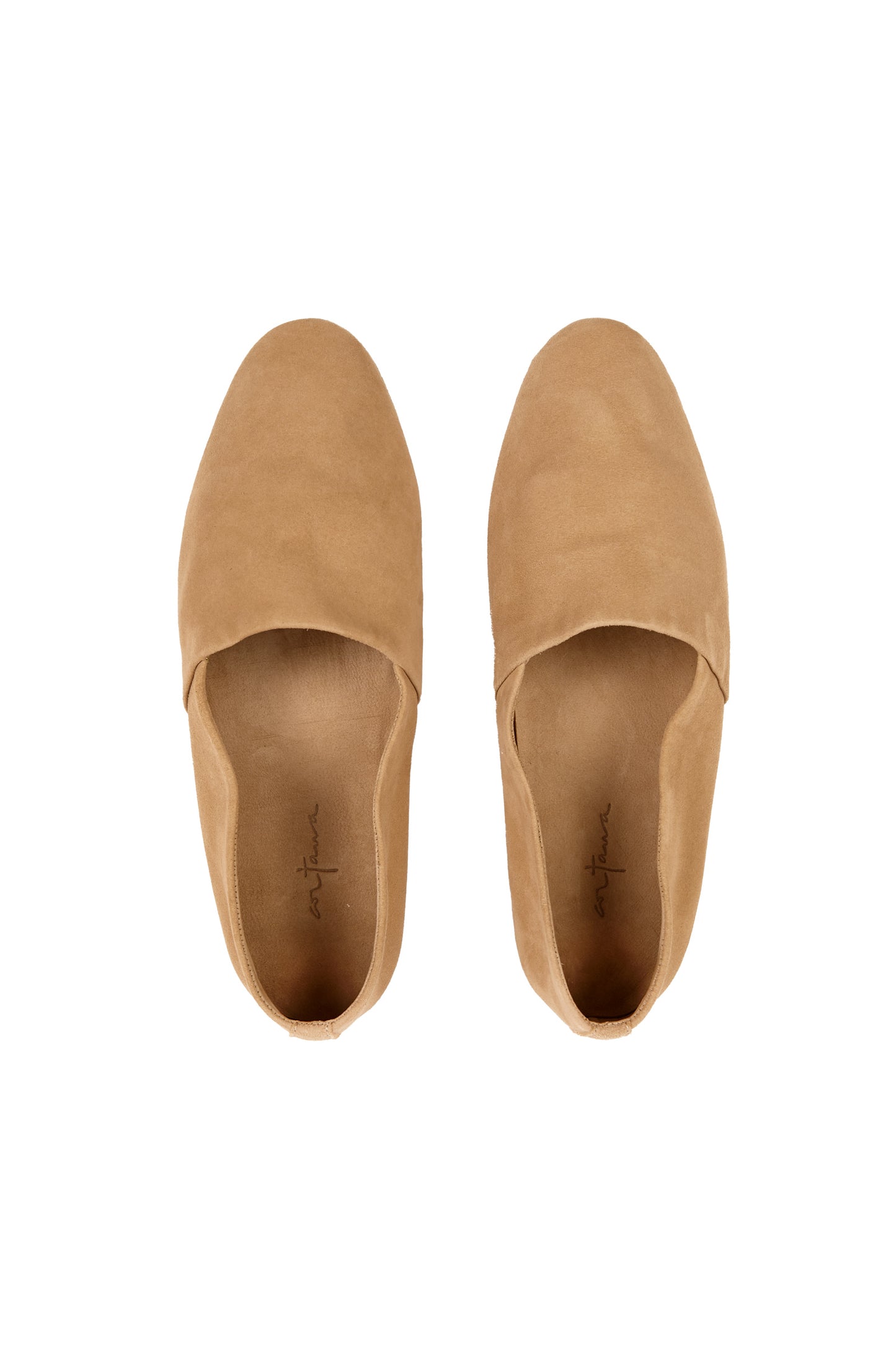 Mat, men's suede slipper camel