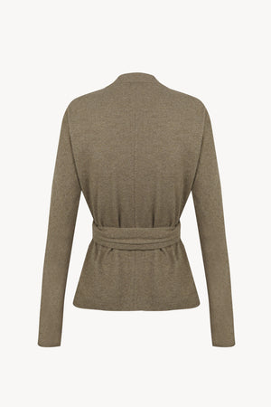 Mate, khaki melange wool & cashmere jacket