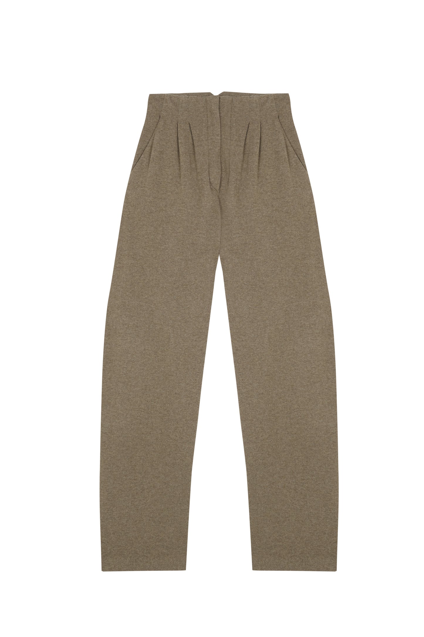 Mate, khaki melange wool & cashmere pants