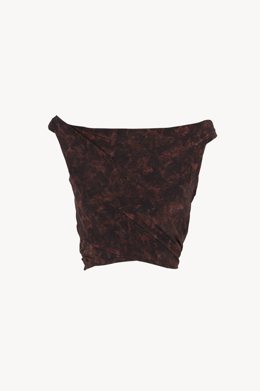 Mathilda, mata print crop top