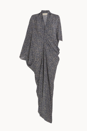 Mayu, vestido de seda astra print