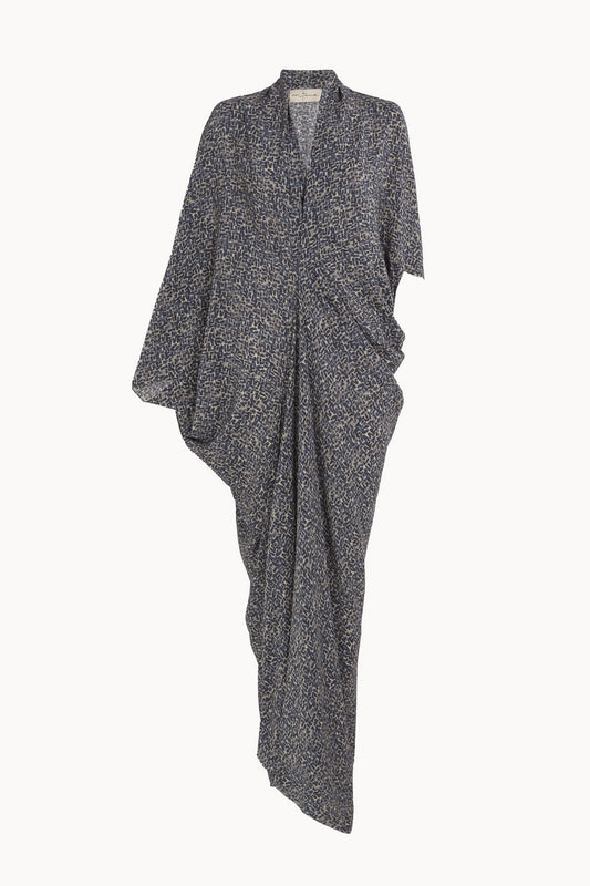 Mayu, vestido de seda astra print